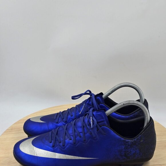 Nike JR Mercurial Vapor X FG CR7  Rare Royal Blue Soccer Cleats 684841-404 Sz 6Y - Picture 2 of 8
